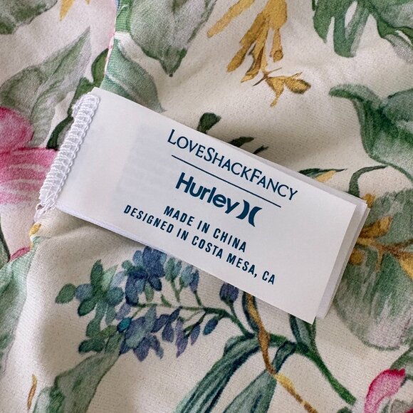 LoveShackFancy X Hurley, Hawaiian High Leg Cheeky Reversible One Piece_S - Picture 12 of 14